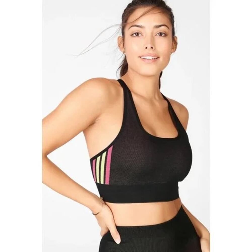 NWT Fabletics Aisley Seamless Bra in Black - Size: XS